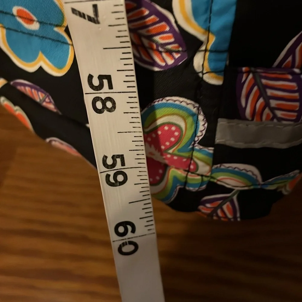 Hanna Andersson-14(160)- Floral Snowsuit - Black and Multicolor bib snow overall
